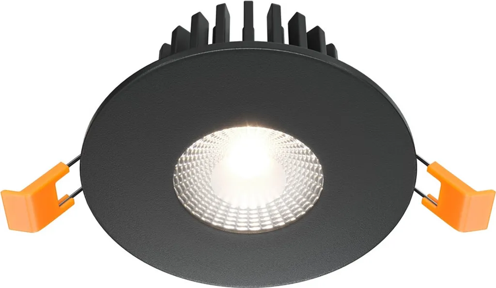 Plafonnier aluminium noir Maytoni Zen LED 4000K lumière blanc neutre