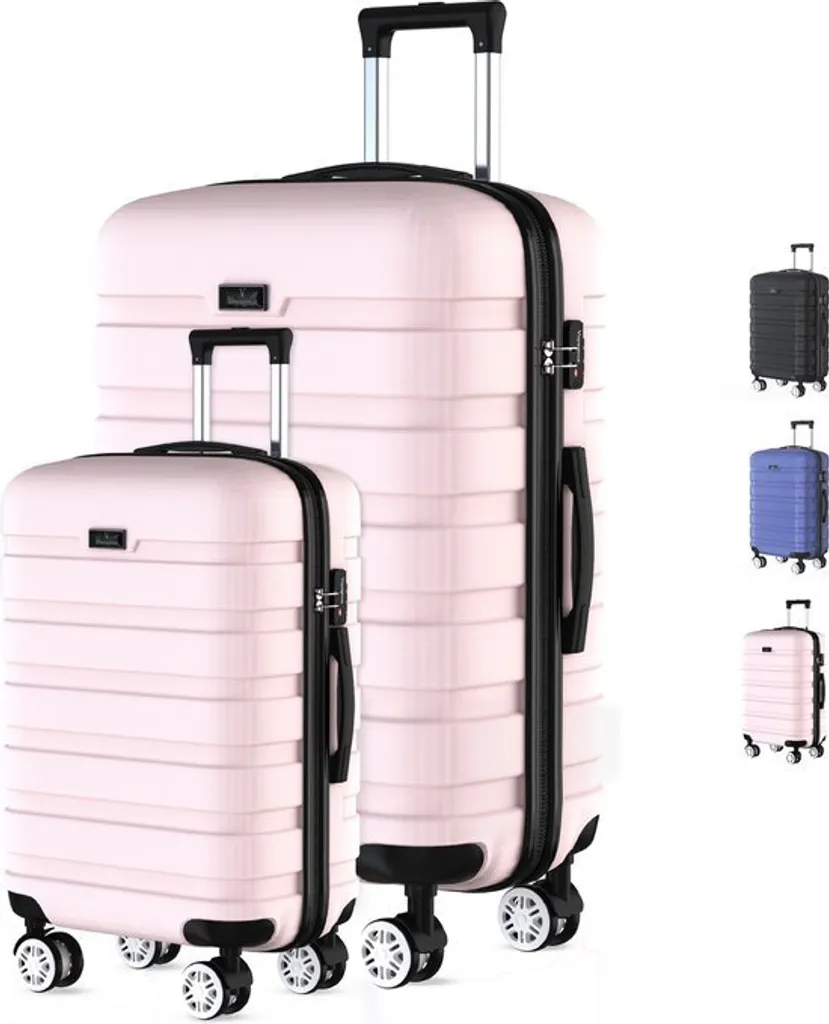 Set Trolley Voyagoux REVELATION Rosa 2 Pezzi: Bagaglio a Mano e Stiva