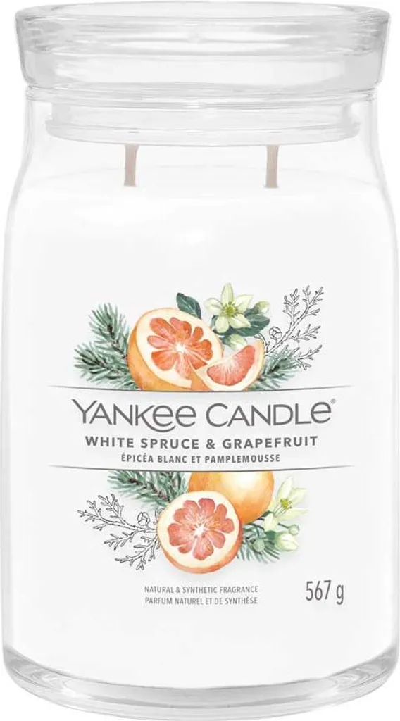 Yankee Candle White Spruce & Grapefruit 567g: Recensione e Dettagli