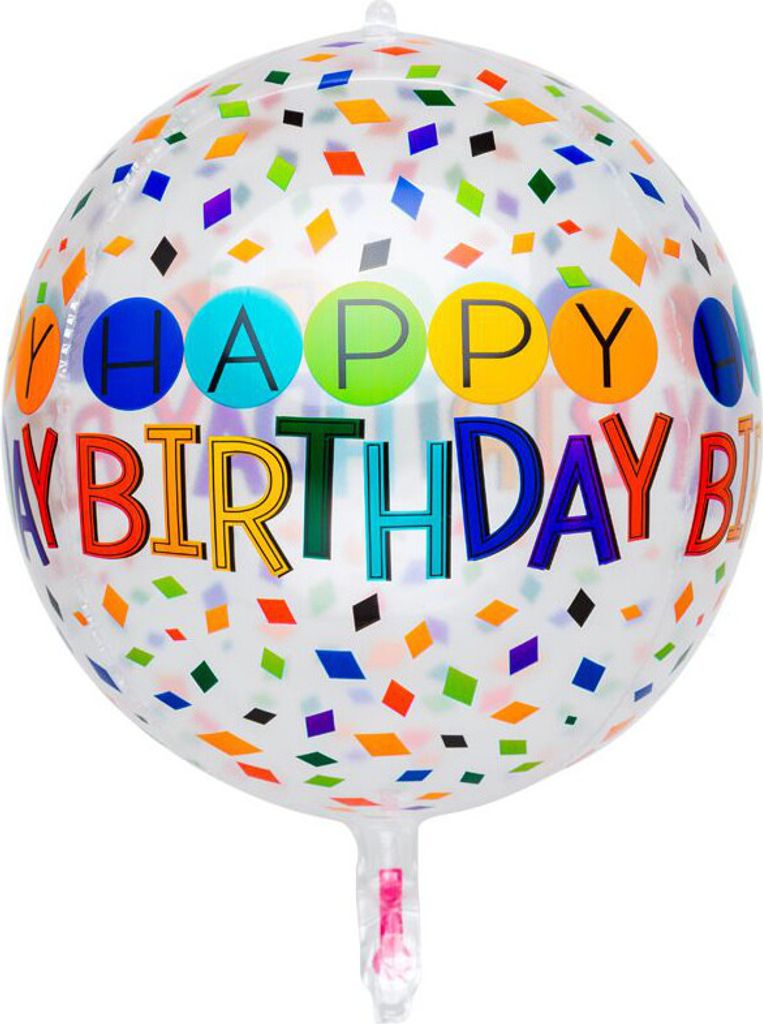 Oblique Unique Luftballon Happy Birthday für Kinder Geburtstag Party Deko Ballon Geburtstagsdeko bunt