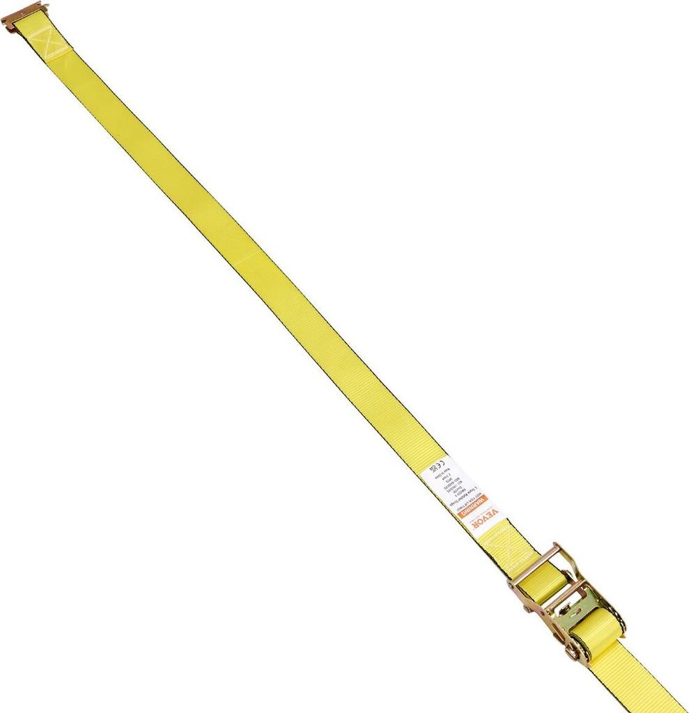 Ratchet Tie Down Straps (8PK), 4400 lb Break Strength, E-Track Endless Ratchet with 8 Premium 2" x 15' Rachet Tie Downs Heavy Duty, for Moving Secu...
