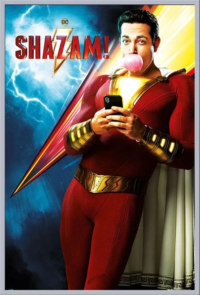 Décoration Murale Shazam : Affiche Encadrée Shinsuke Argent pour Salon