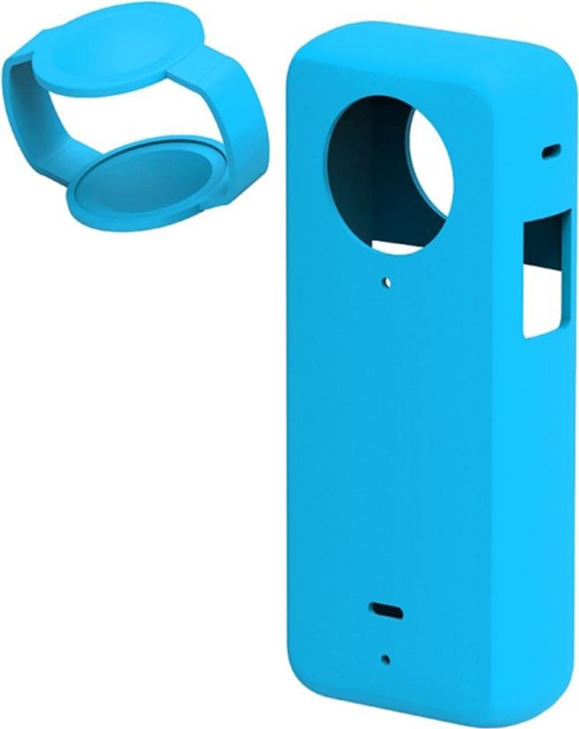 Panoramakamera-Silikon-Schutzhuelle mit Objektivdeckel, stossfest, kompatibel mit Insta360 X3-Kamerazubehoer