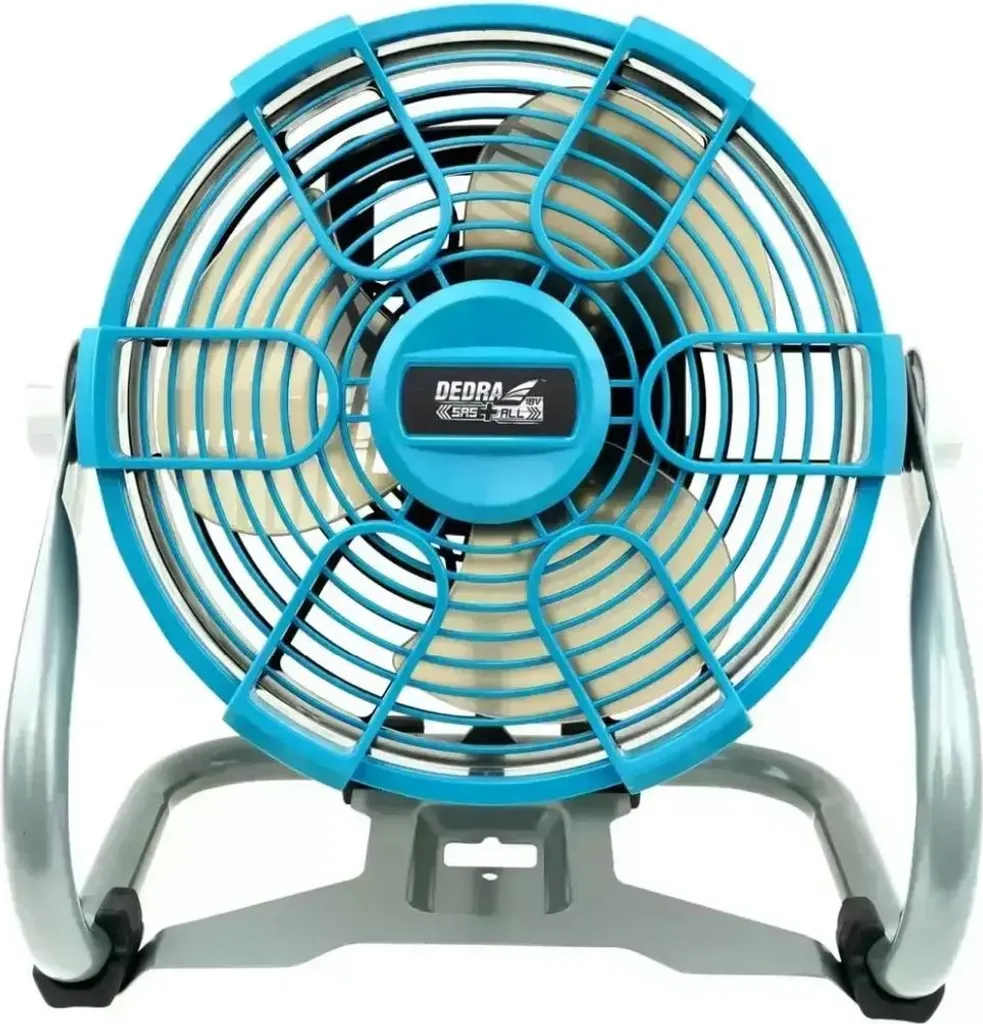 Ventilateur Orientable 2 Vitesses 18V Dedra - Fixation par Crochet - 7