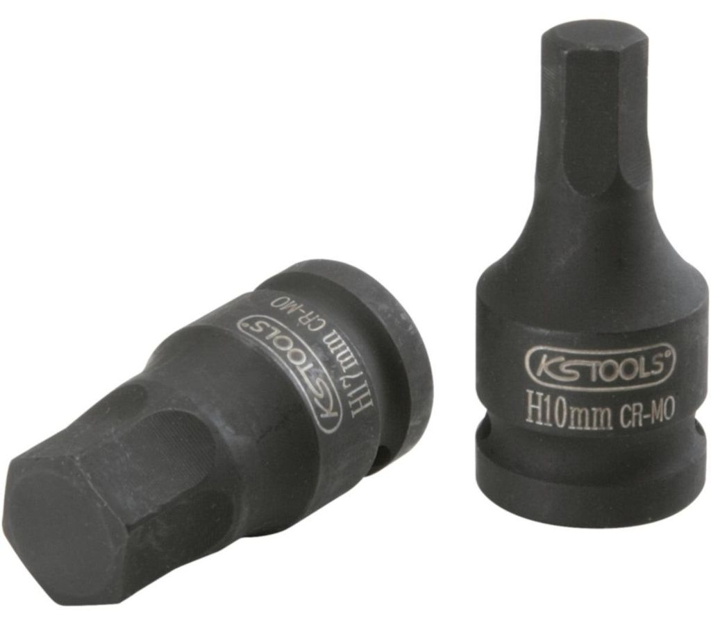 KS Tools 1/2" Kraft-Bit-Stecknuss Innensechskant, kurz, 1/2", 911.0992