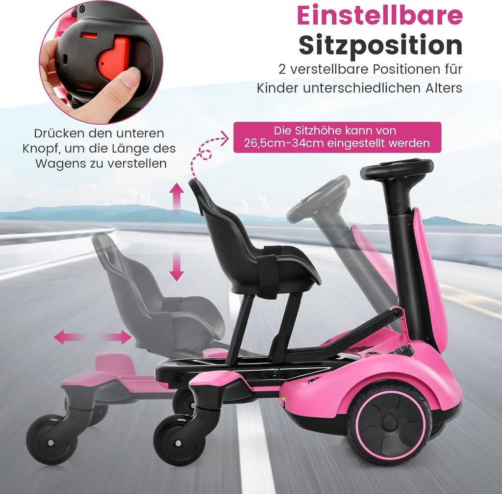 COSTWAY BMW Elektro Motorrad Für Kinder | 6V Bis 3 Km/h | Mit Musik & Licht | Ab 3 Jahren - Blau