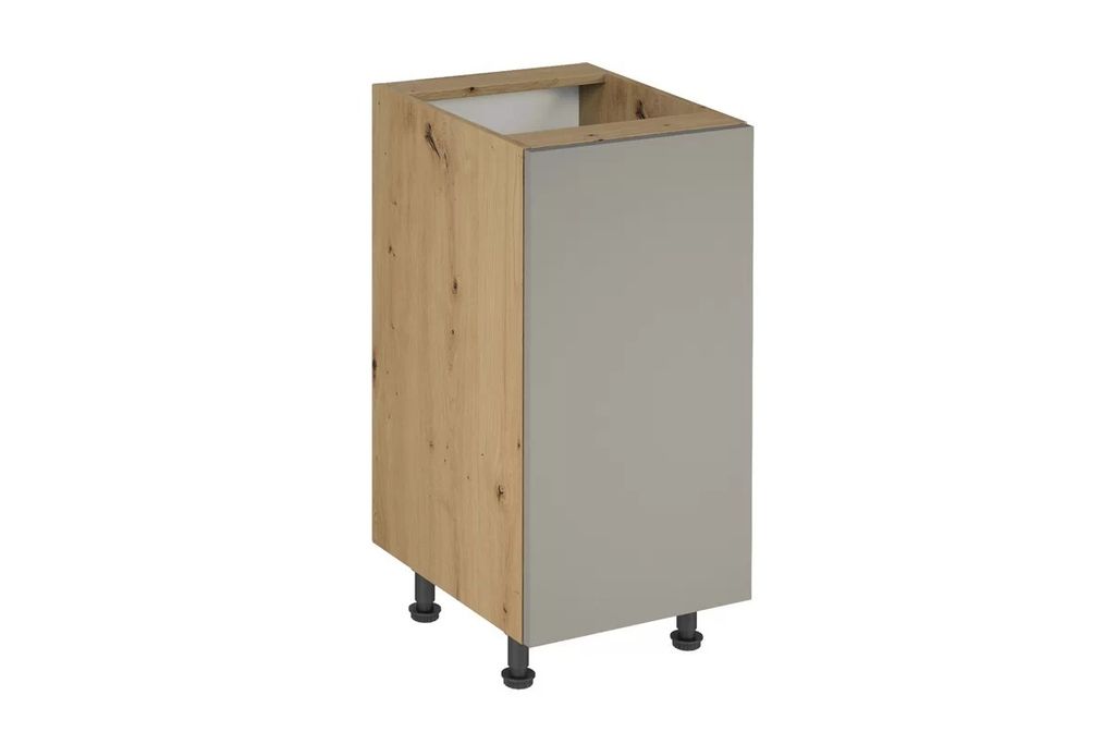 Küchenunterschrank 40 cm ohne Arbeitsplatte küchenmöbel, Langen D40 Beige/Matt