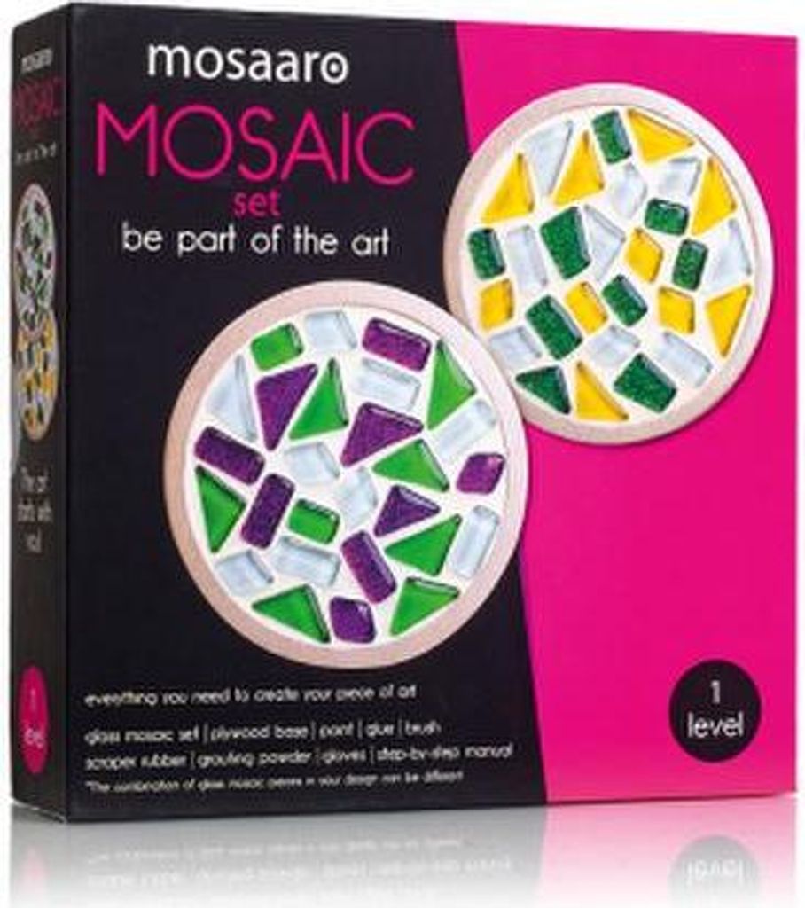Mosaik-Set Getränkeuntersetzer (rund) MA1001