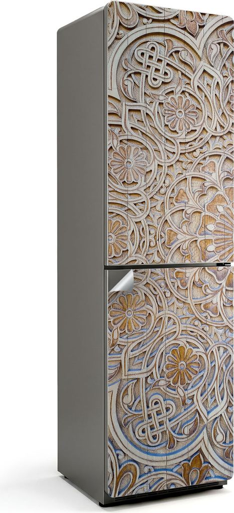 Kaffeetassen-Designs – Kühlschrank Aufkleber – Klebefolie Kühlschrank – Kühlschrank Nachbildung – Kühlschrankfolie selbstklebend – K...