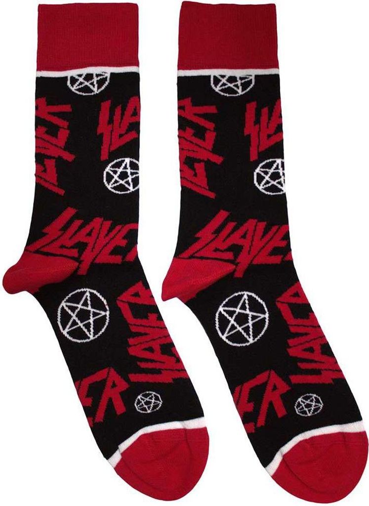 Slayer - Knöchelsocken für Herren/Damen Unisex RO14708 (37 EU - 40,5 EU) (Schwarz)
