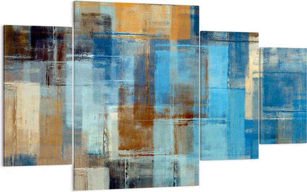 Bild auf Leinwand - Leinwandbild - Abstraktion modern - 160x90cm - Wand Bild - Wanddeko - Leinwanddruck - Bilder - Kunstdruck - Wanddekoration - Le...