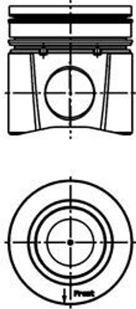 KOLBENSCHMIDT 40588610 Kolben für VW WORKER für FORD F