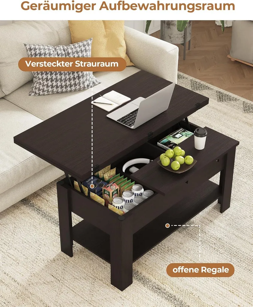Table basse transformable KIMENICH : gagnez de l'espace avec style - 5