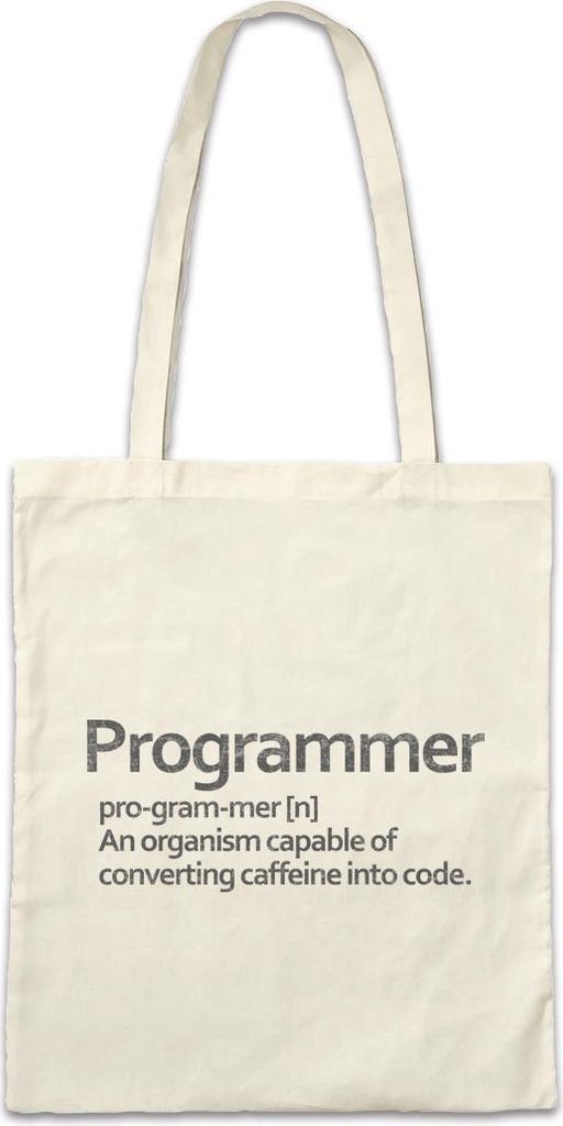 Urban Backwoods Programmer, Stofftasche, Farbe: Beige