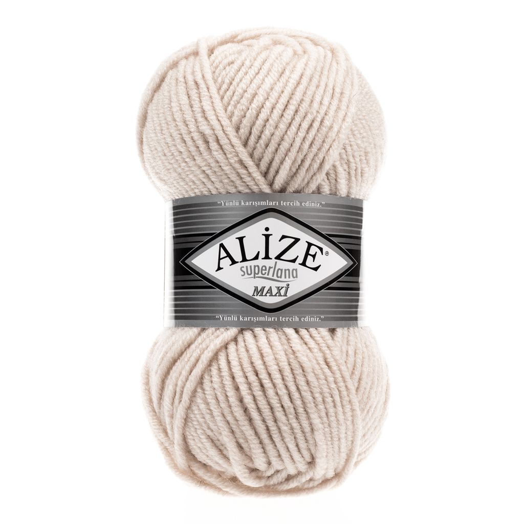 100g Strickgarn Strickwolle Alize Superlana Maxi 25% Wolle, Produktbild 