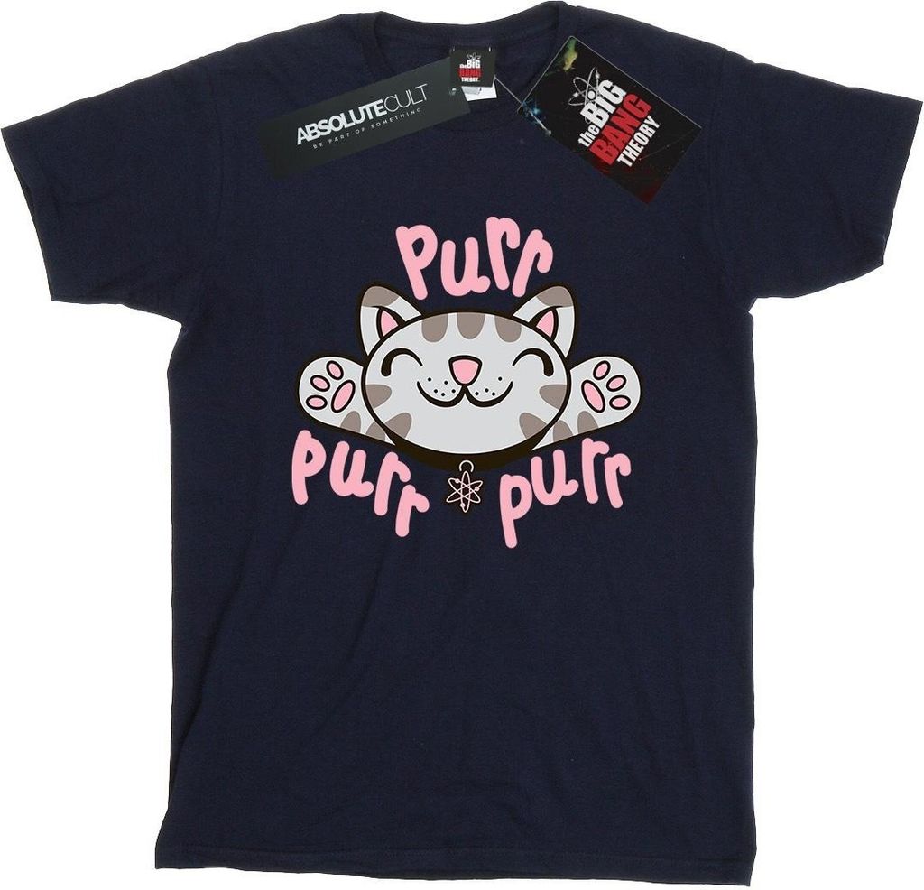 Big Bang Theory - "Soft Kitty Purr" T-Shirt für Damen BI11484 (M) (Marineblau)