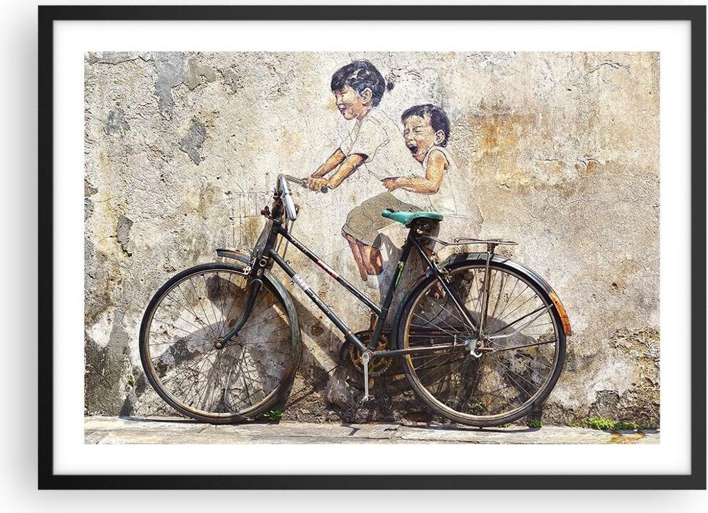 Gerahmtes Poster - Schwarzer Rahmen - Graffiti modern - Produktbild 