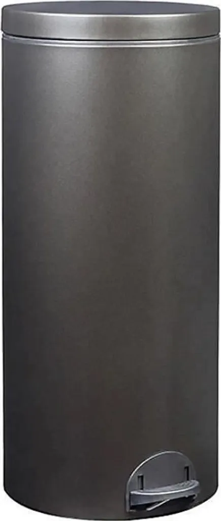 Poubelle 30 Litres élora Noir Basalte Finition Mate et Seau Amovible