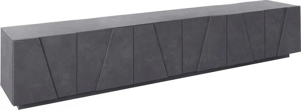 Meuble TV design italien Aemilor meuble de rangement gris ardoise