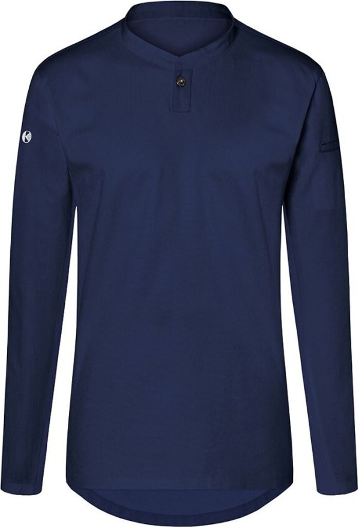 KARLOWSKY Damen Arbeitsshirt PERFORMANCE Langarm Slim Marine L