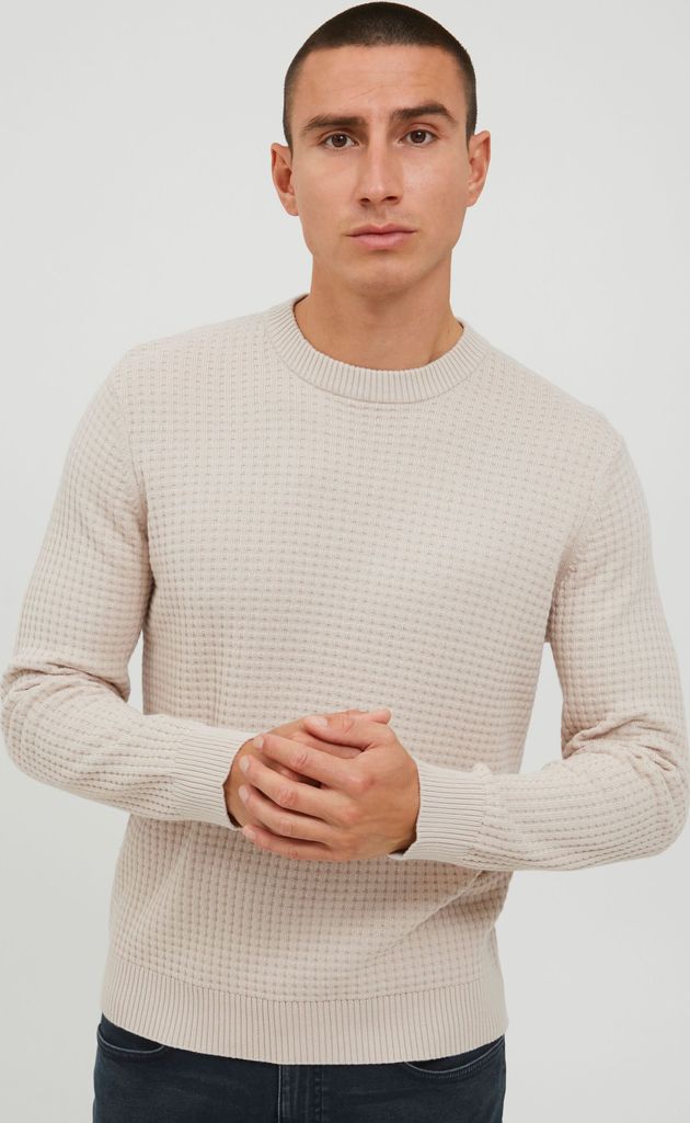 CASUAL FRIDAY CFKarlo Herren Strickpullover Feinstrick Pullover Pulli mit Rundhalsausschnitt O-Neck Struktur Strick