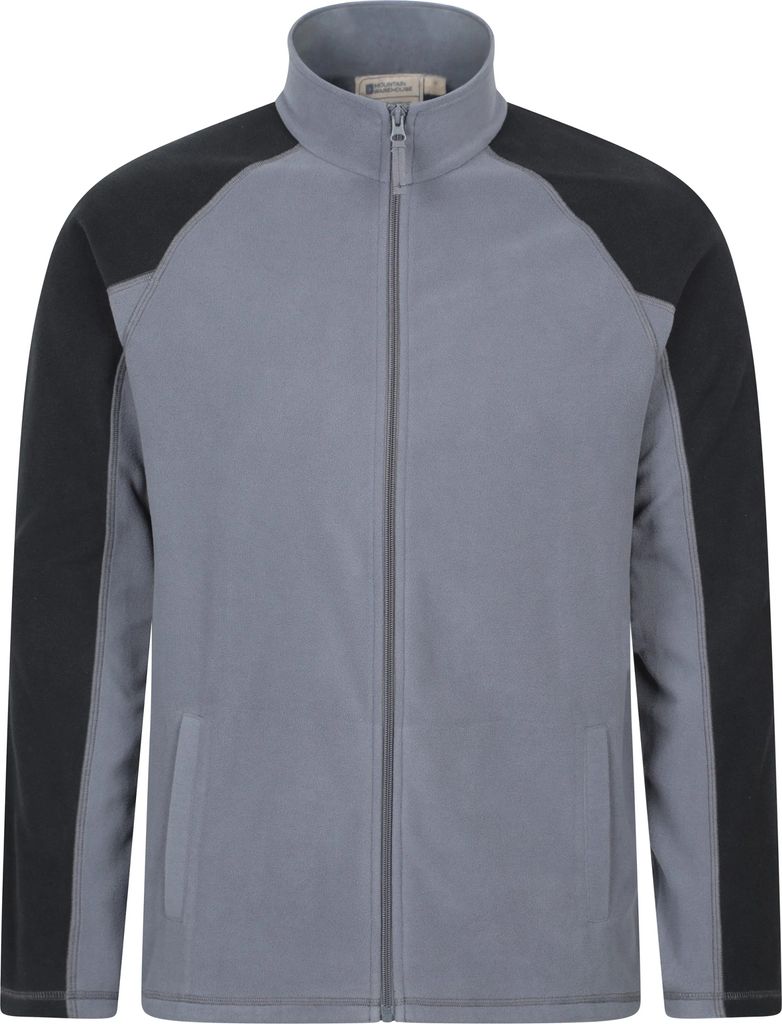 Mountain Warehouse - "Ashbourne" Fleecejacke Durchgehender Reißverschluss für Herren MW4015 (XS) (Dunkelgrau)