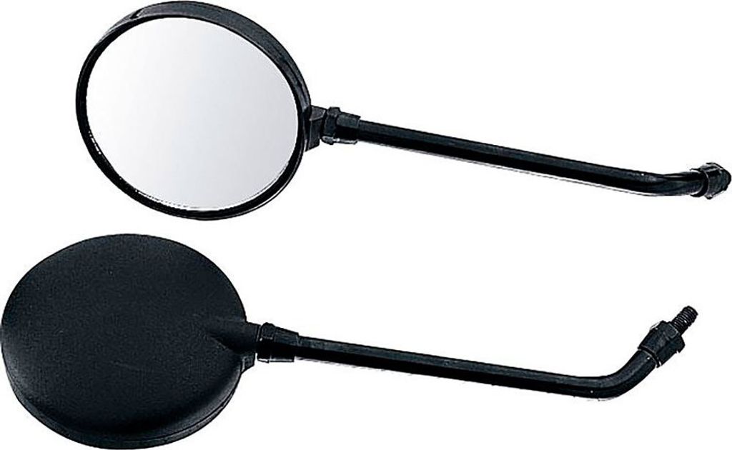 Polo Handlebar Mounted Mirror 13 Round Black 25.5 x 23.3 cm