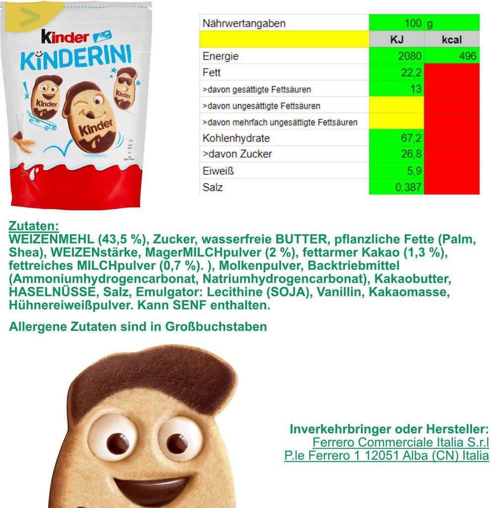 kinder kinderini 3er Pack (3x250g Beutel) + usy Block Produktbild 5