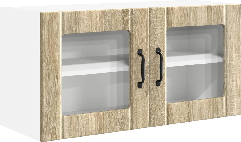 Pensile Cucina Sospeso 80 cm Legno Rovere Sonoma - Design Elegante