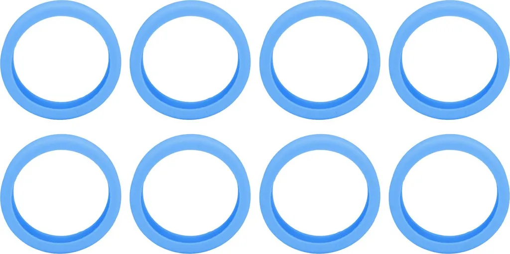 Copriruota Valigia in Silicone Blu (8 pz) - Protezione Ruote Trolley
