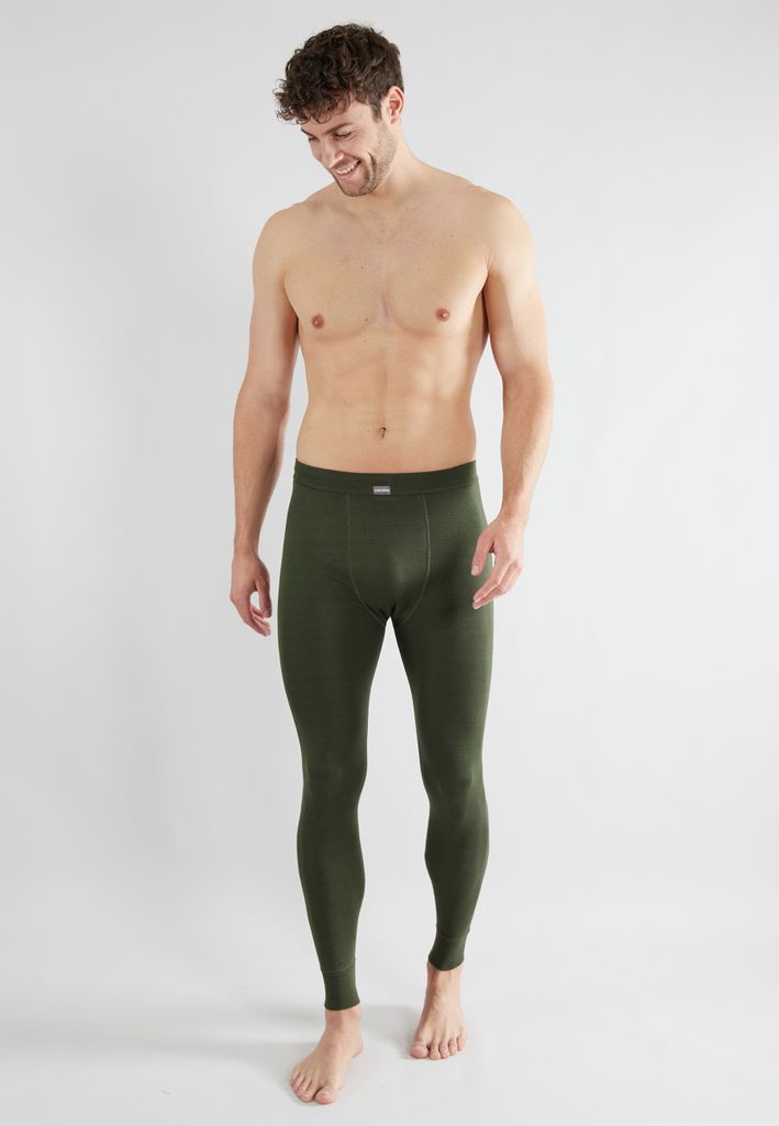CECEBA Herren lange Unterhose grün uni Größe: 5