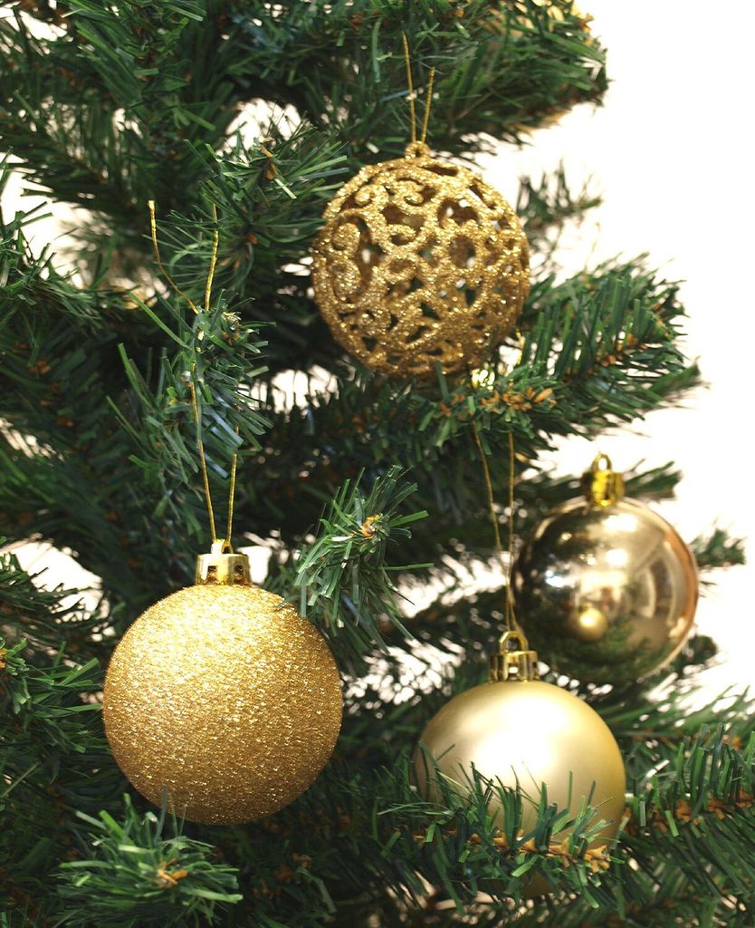 Christmas Gifts Weihnachtskugeln Set Gold - 100 Kunststoff Produktbild 13