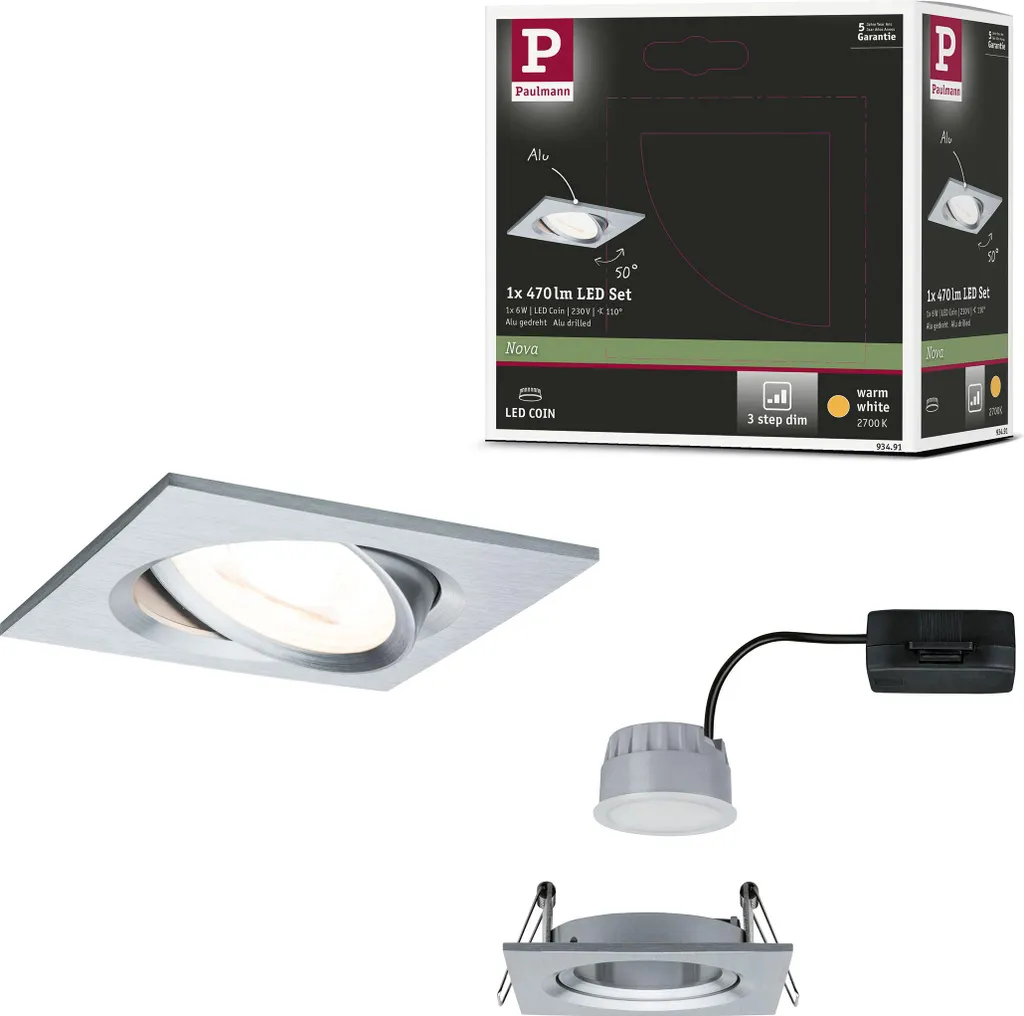 Paulmann Nova LED Incasso Orientabile: Faretto Professionale 230V