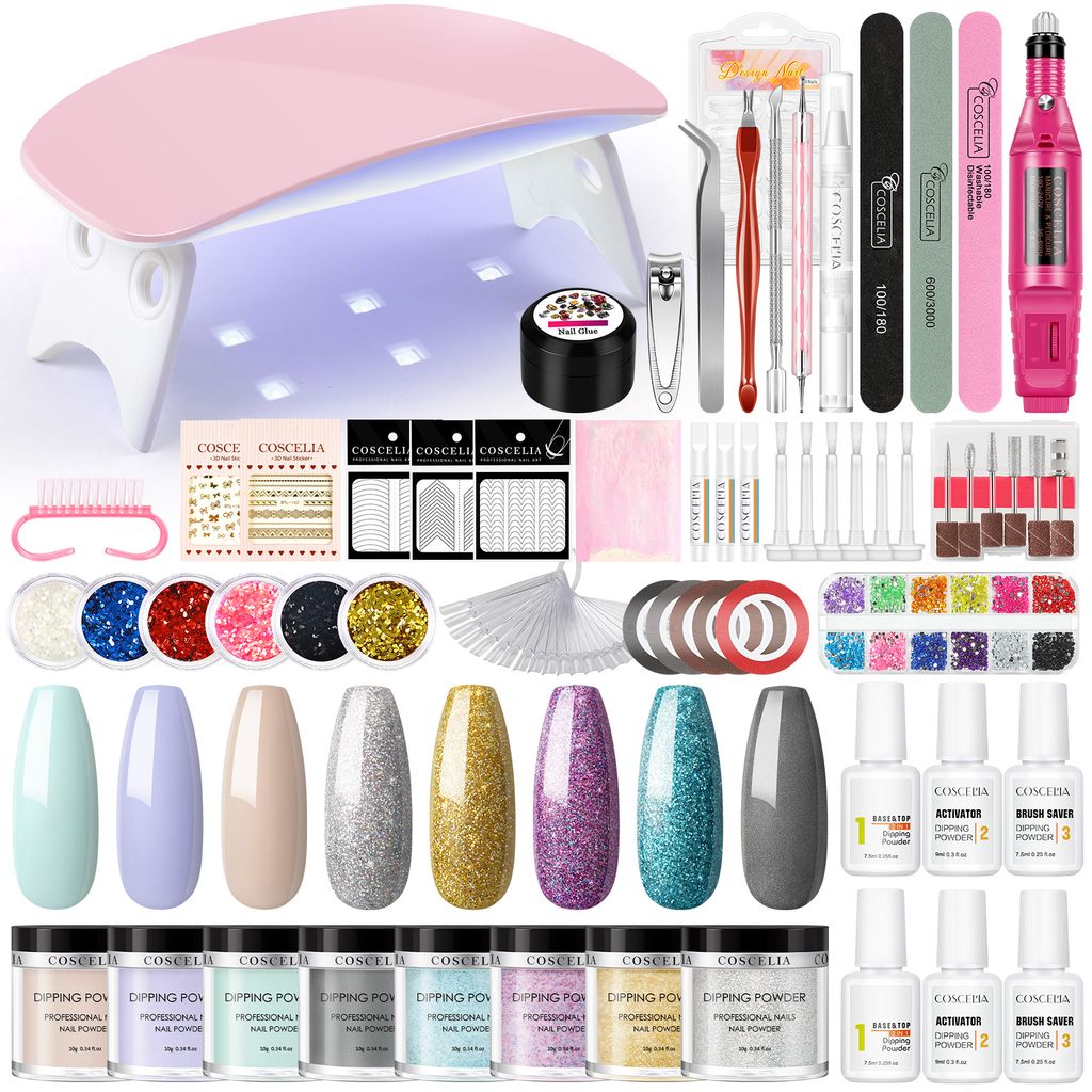 COSCELIA Dipping Powder Nails Starter Set 8 Kaufland.de