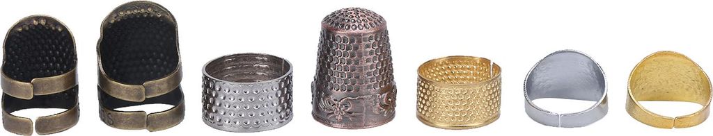 Näh-Fingerhüte, verschleißfest, langlebig, DIY-Fingerschutz aus Metall zum Sticken, Stricken, Quilten