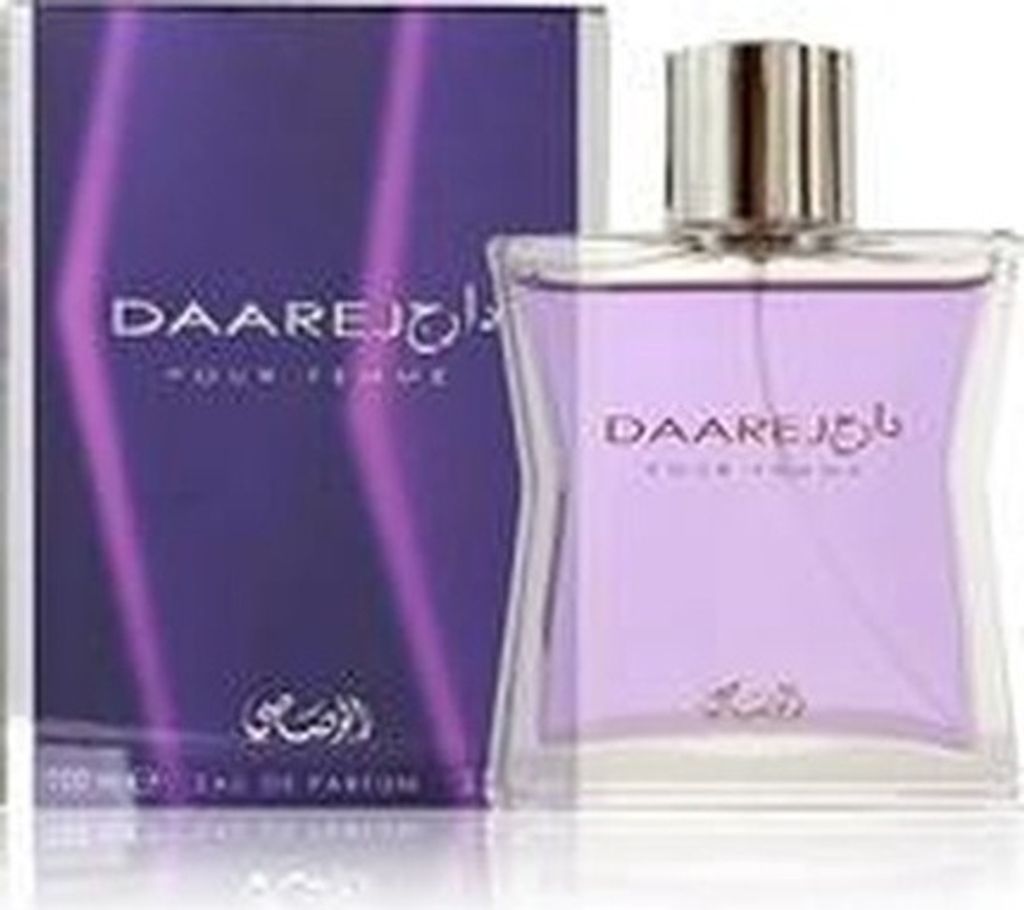 A perfume bottle and its packaging.