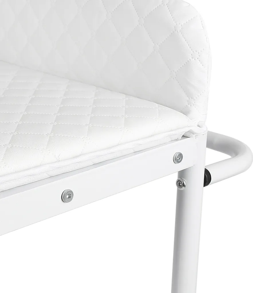 Table à langer mobile avec auge de soins et ceinture sécurité blanche - 8