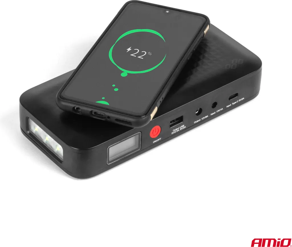 Starter Batteria Auto 12V POWERFUL START + Custodia Rigida Protettiva - 7