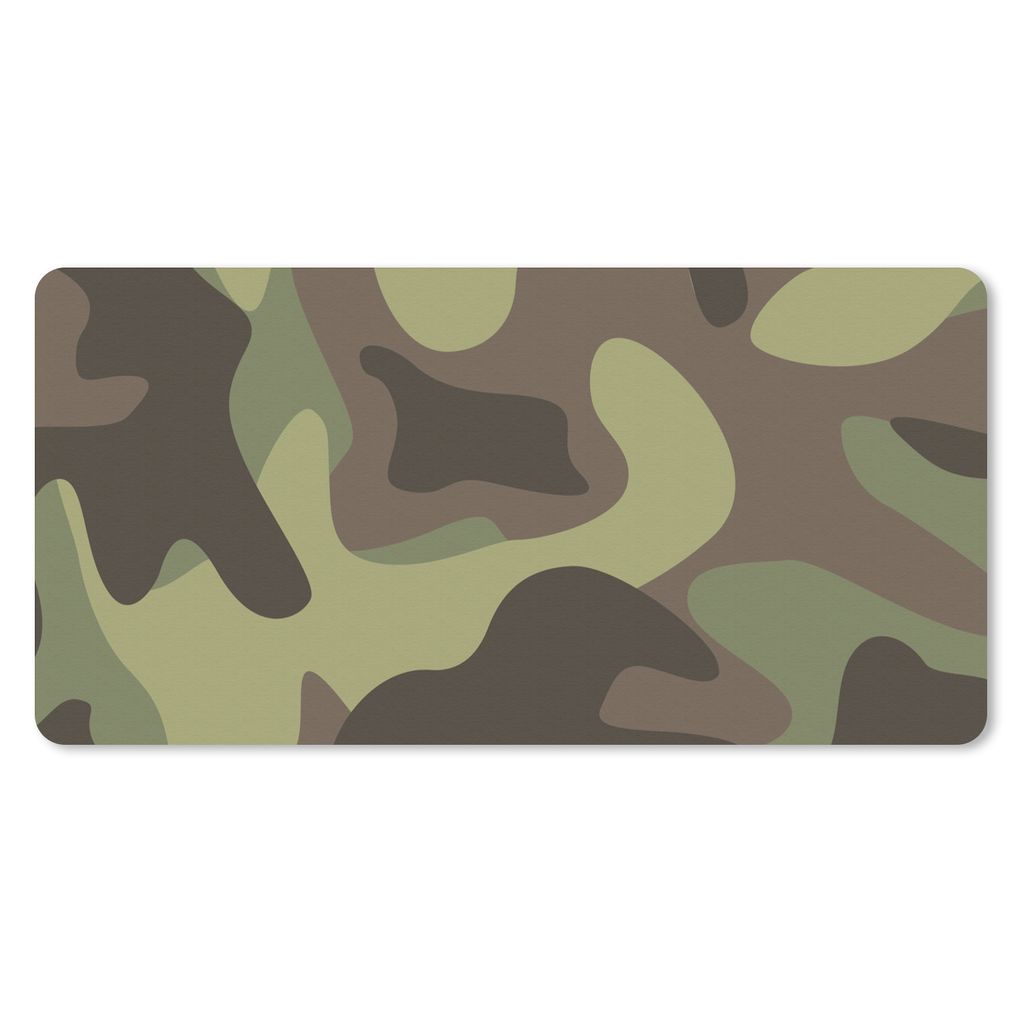 MuchoWow Mauspad Mousepad Illustration eines Tarnmusters 60x30 cm - Mousepads - Maus Mat - Pad - Mausunterlage - Nachhaltig
