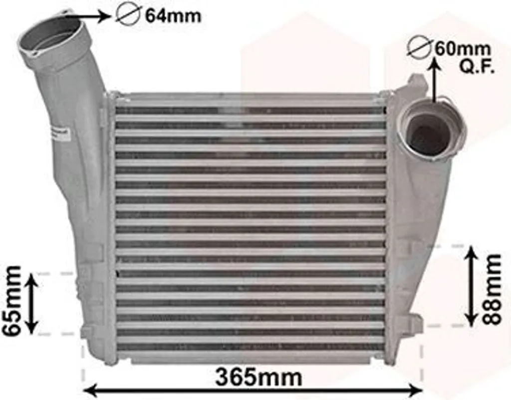 Refroidisseur d'air de suralimentation pour Cayenne 9PA Turbo LLK