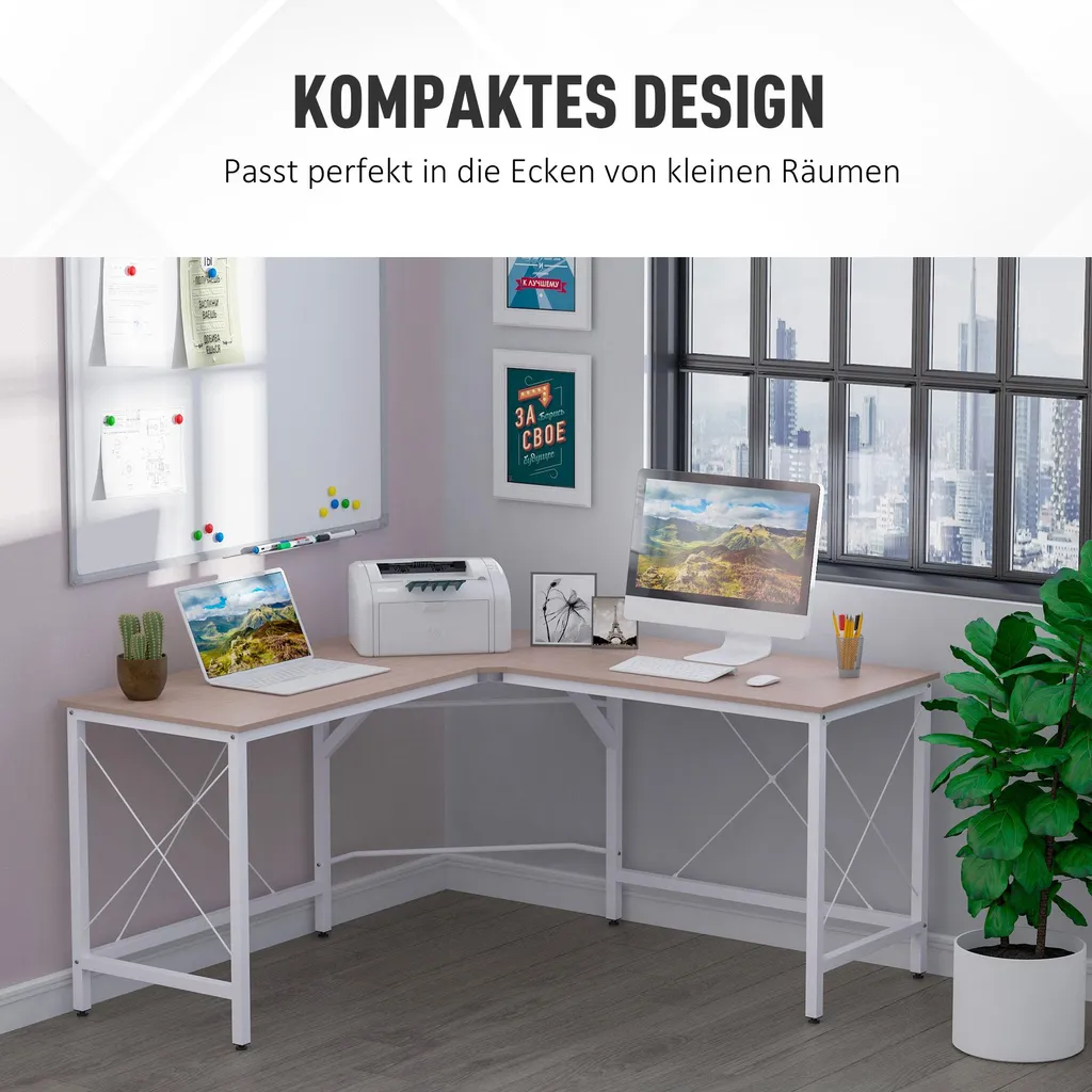 Bureau d'angle Ergonomique 150cm : Solution pour Manque d'Espace et MDF - 4