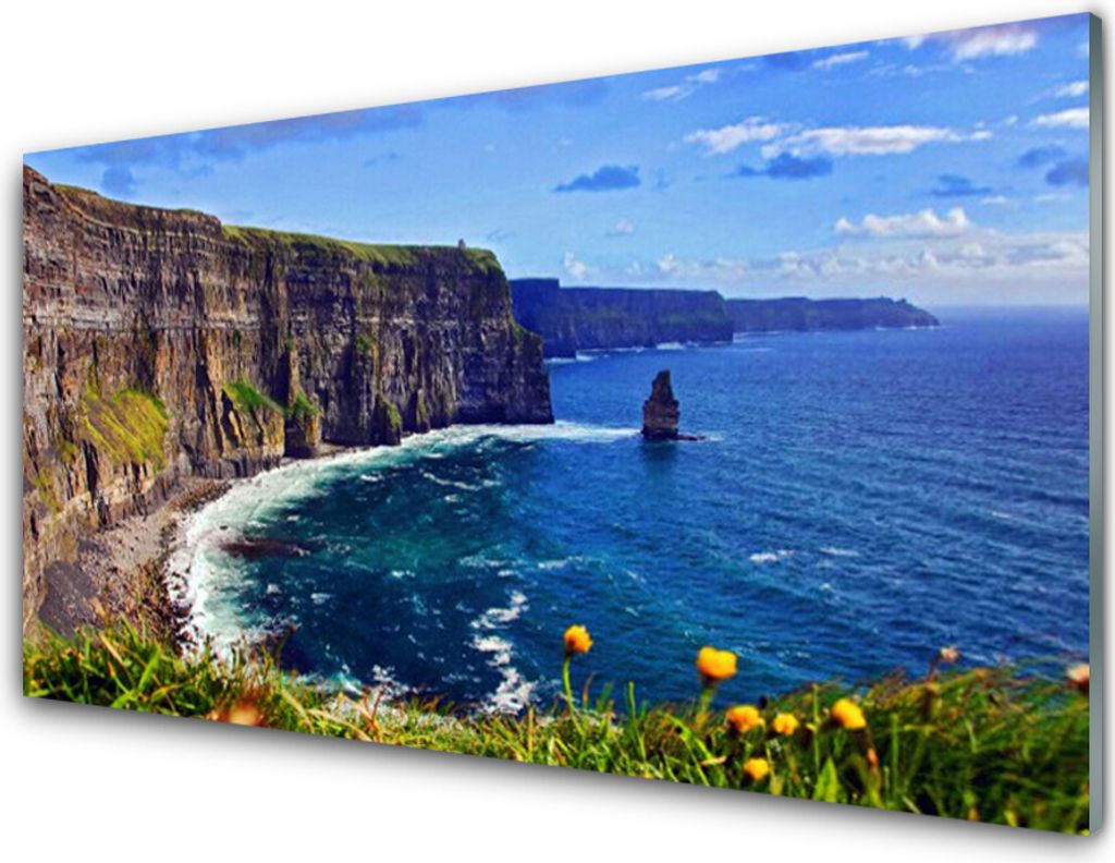 Acrylglasbilder 100x50 Wandbild Druck Meerbusen Landschaft