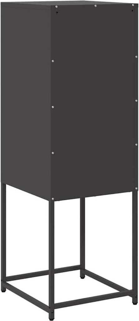 Sideboard Schwarz 36x39x107 cm Kaltgewalzter Stahl