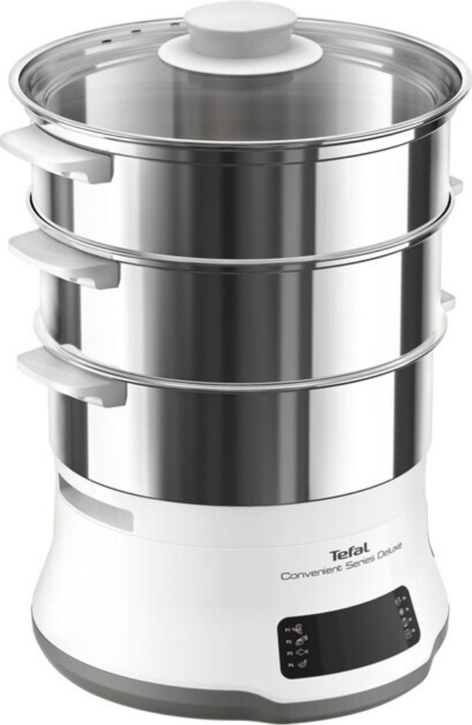 Tefal VC502D Dampfgarer Deluxe, 8 Programme, Edelstahl Produktbild 3