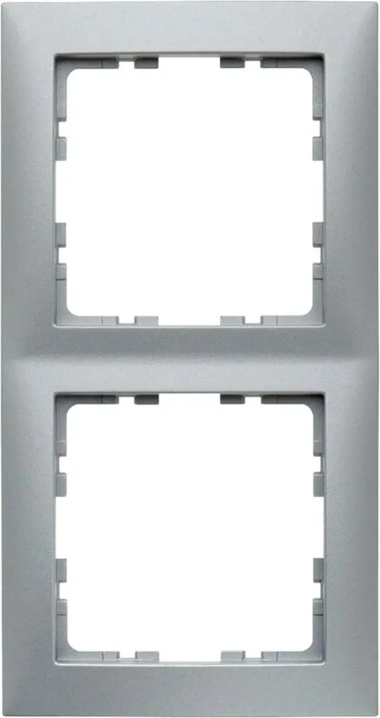 Cadre Double Berker S.1 Aluminium Mat : Rénovez vos Interrupteurs avec Style