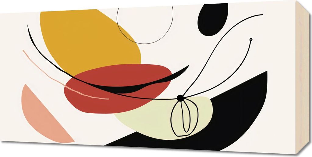 Bild 60x30cm Geometrische Krümmung