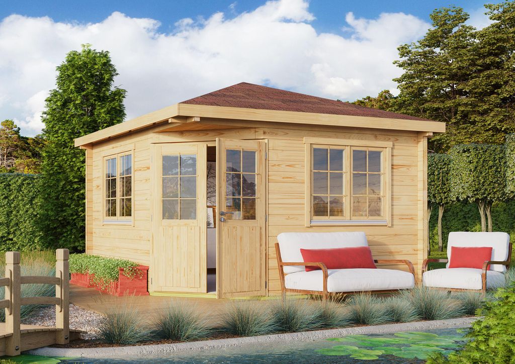 Fjordholz Gartenhaus Modell Fargo 44 A