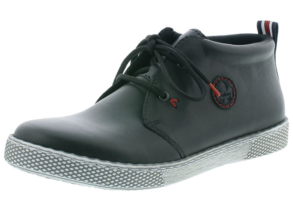 Rieker Damen Desert Boots Stiefeletten Leder L1211-00, Größe:42 EU, Farbe:Schwarz