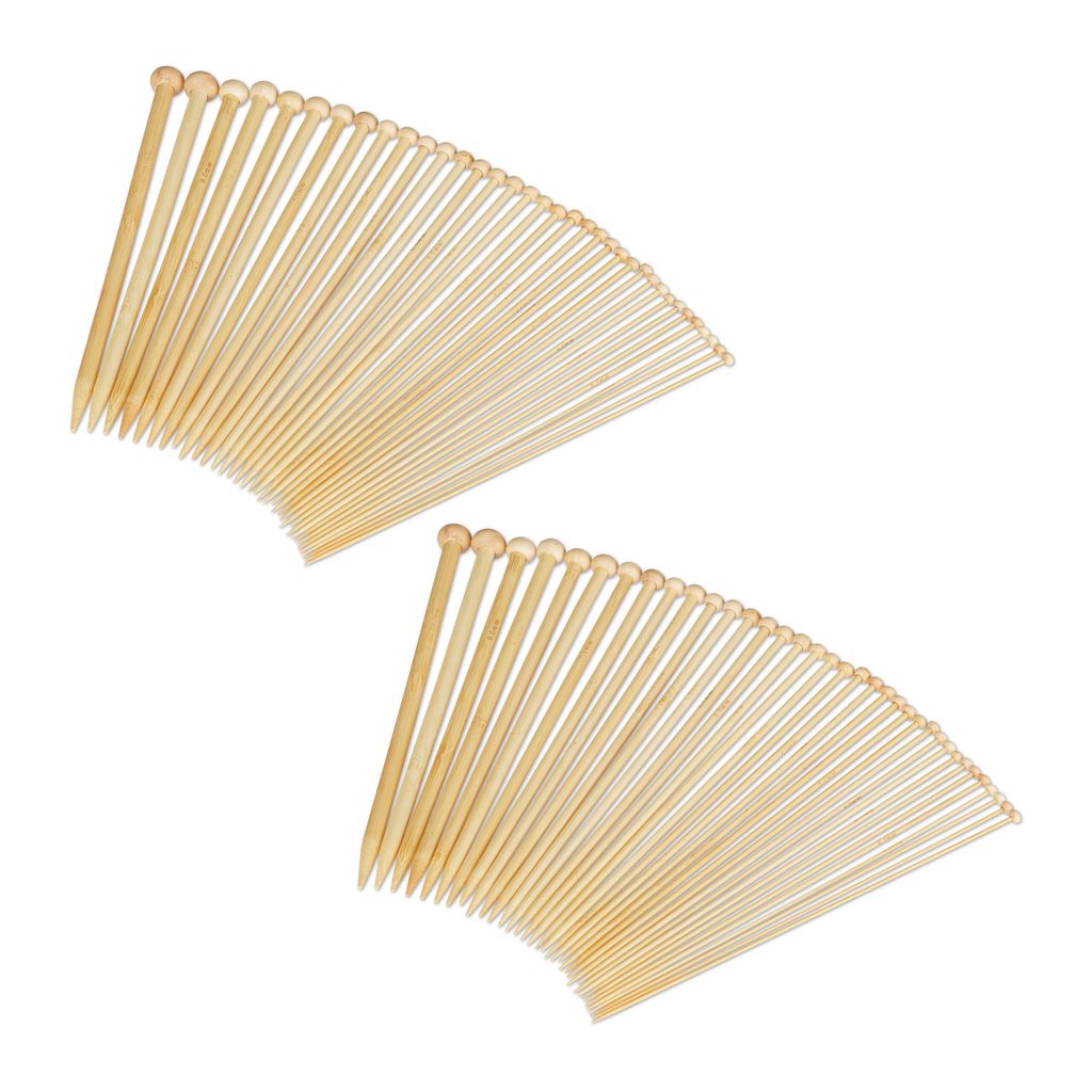 Bambus Rundstricknadeln Set - 3 Größen Für Pullover & Schals