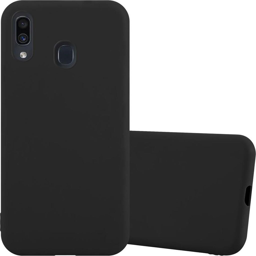 Cadorabo Hülle für Samsung Galaxy A20 / A30 / M10s Schutzhülle in Schwarz Handyhülle TPU Silikon Etui Case Cover